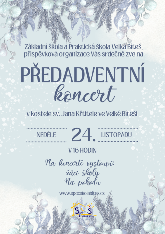 Předadventní koncert Speciální školy